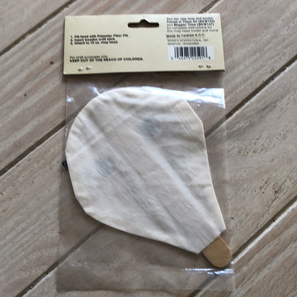 NWT mop doll faces presewn silk-screened on craft stick for doll making - Picture 4 of 16